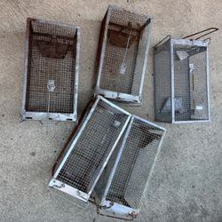 Lot of 5 Humane Small Animal Traps