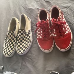 2 Pair Vans $35 For Both Size 8.5 Womens Pick Up Pearland 