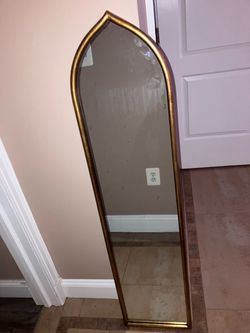 Gold wall mirror- 50x12x1”