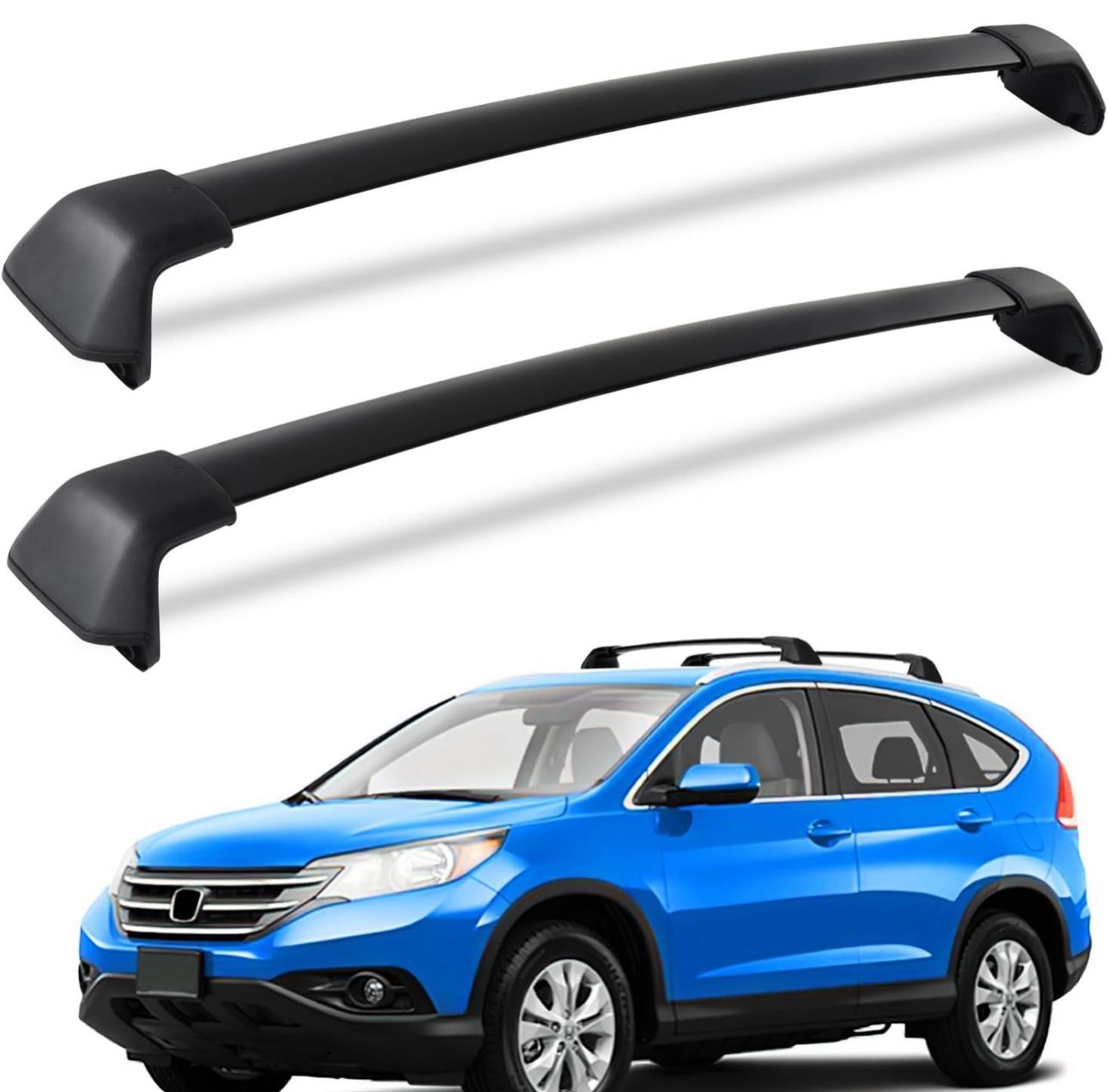 Roof Rack Cross Bars Fit for Honda CRV CR-V 2012 2013 2014 2015 2016 with Side Rails, Aluminum Roof Rails Crossbars cargo bars Canoe Bike Kayak Car Sn