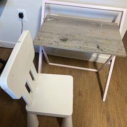 Toddler Table And  IKEA Chair 