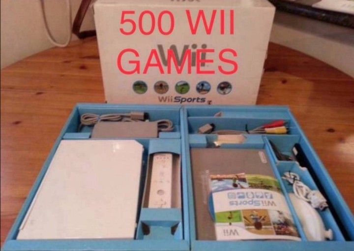 Nintendo WII with 500 WII and GAMECUBE Games And 1TB Hard Drive