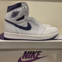 Air Jordan 1 High OG - Purple/White - 8.5W