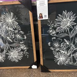 New Floral Framed Wall Art