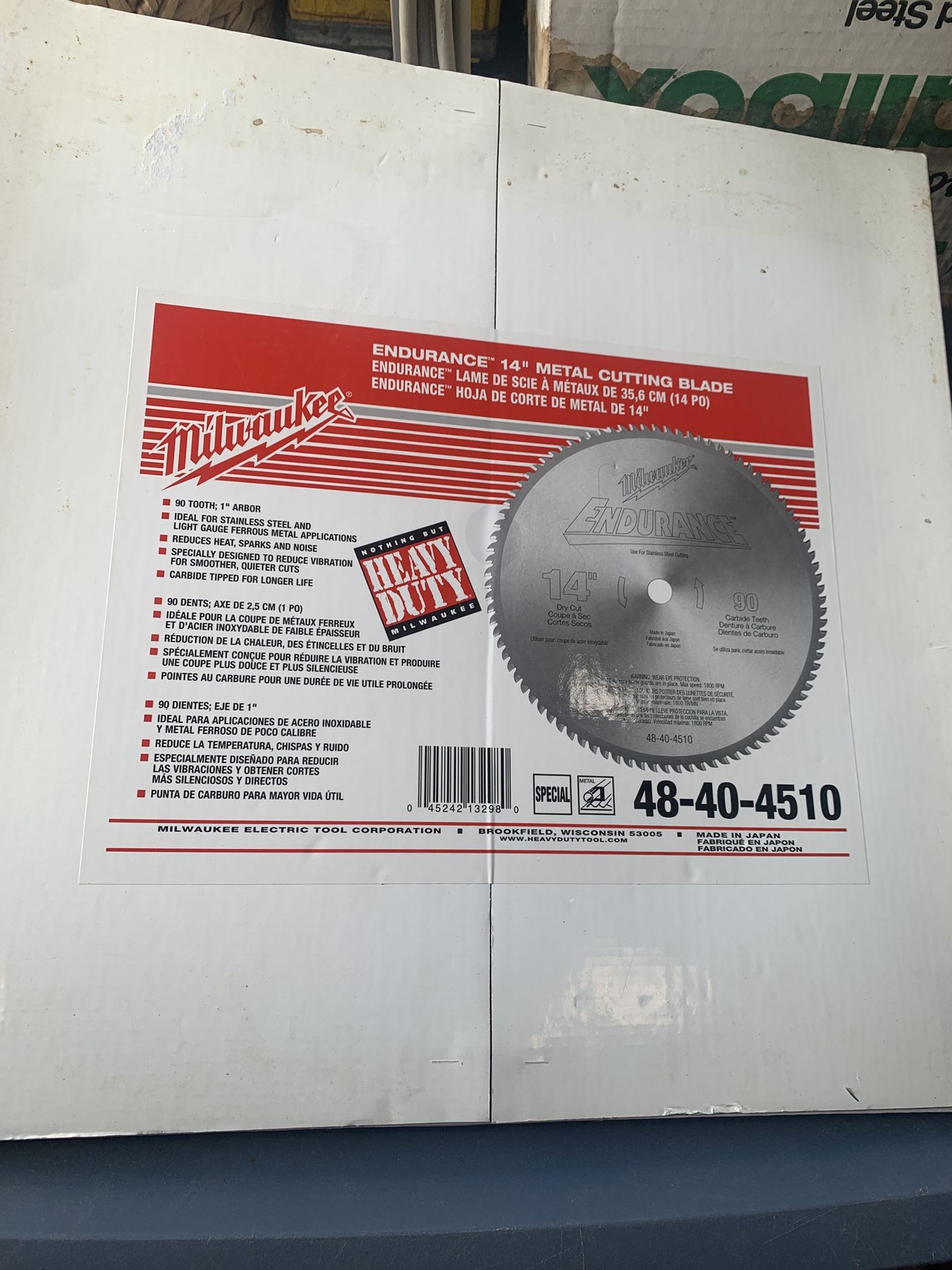 Milwaukee 14” Metal Cutting Blade