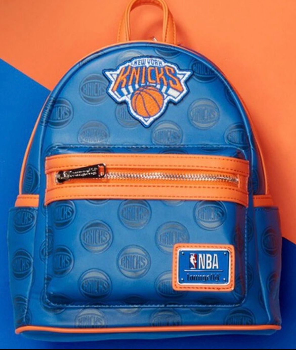 NWT Loungefly NBA New York Knicks logo debossed mini backpack