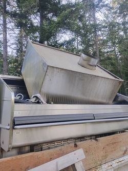 Commercial Stainless steel hood  4x4