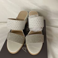 Aubrey Lynn Wedge Slides Size 7
