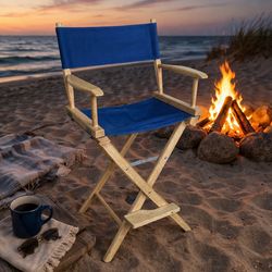 🎬 CLASSIC WOOD DIRECTOR’S CHAIR – FOLDING / LIGHTWEIGHT 🪑✨ 🚚 DELIVERY AVAILABLE