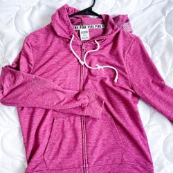 VS PINK ZIPPED HOODED JACKET