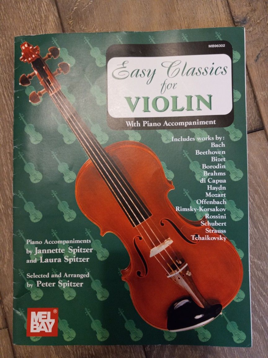 Easy Classics for Violin-with Piano Accompaniment