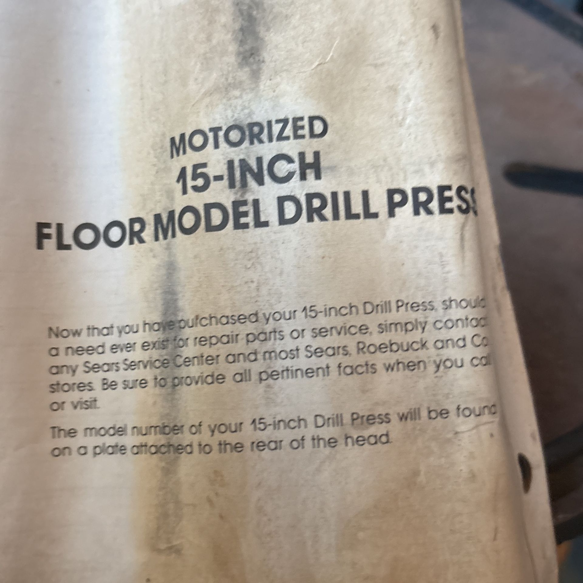 CRAFTSMAN 15" DRILL PRESS