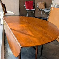 Mid Century Henredon Drop Leaf Table 