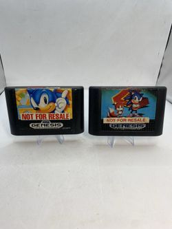 Sonic the Hedgehog 1 And 2, Sega Genesis Bundle Not for resale NFR