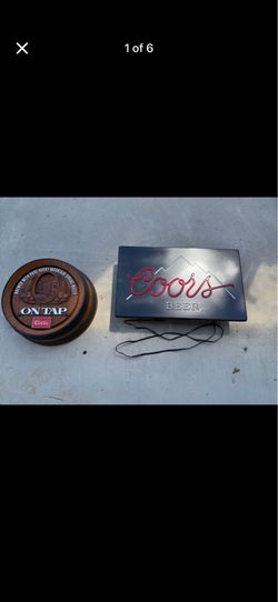 Coors beer signs
