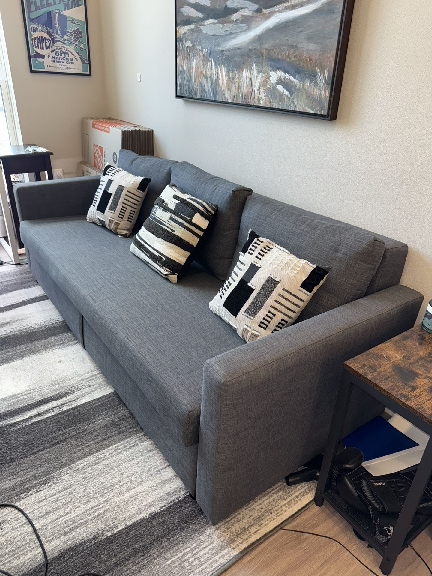Convertible Sleeper Sofa w/ Storage in Excellent Condition