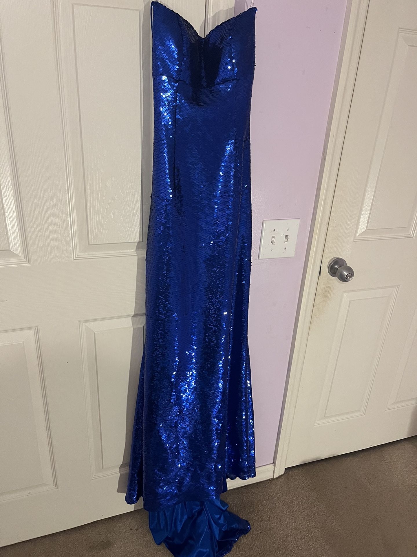 Royal Blue Sparkle Prom/HOCO Dress