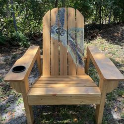 Hand Crafted Custom Painted Adirondack Chair