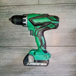Hitachi Drill And Battery No Charger