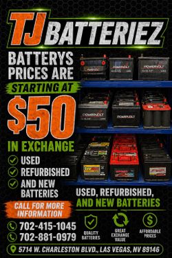Refurbished batteries for vehicles