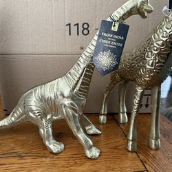 Gold Color Giraffe Or Dinasaur