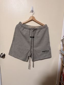 ESSENTIALS SHORTS DARK OATMEAL (SIZE MEDIUM)