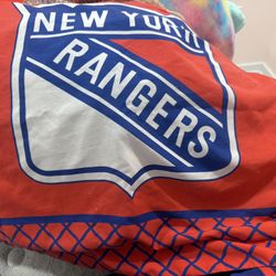 Twin Size NY Rangers comforter & Pillowcase