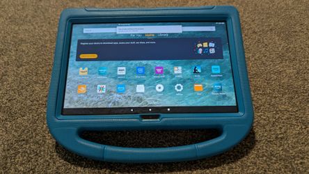 Amazon Fire Max 11 Inch 64 GB Tablet – Gray (13th Gen) With Full Cover And Tempered Glass Screen Cover $120