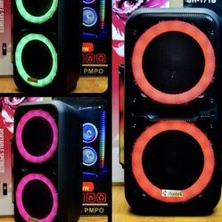 Professional Portable Battery Speaker ( Dual 2 x 12" Speaker ) With Remote And Wired Microphone