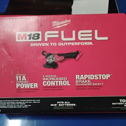 Milwaukee M18 Grinder Fuel Rapid Stop