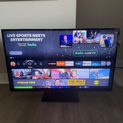 50” Sharp Flat Screen HDTV + Heavy-Duty Stand – Works Great!
