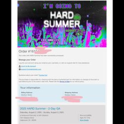 hard summer 2 day ga wristband 