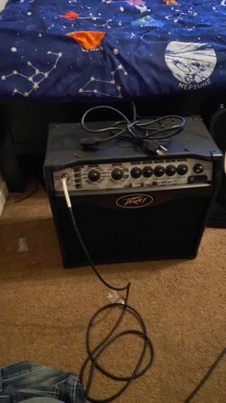 Electric guitar and amp