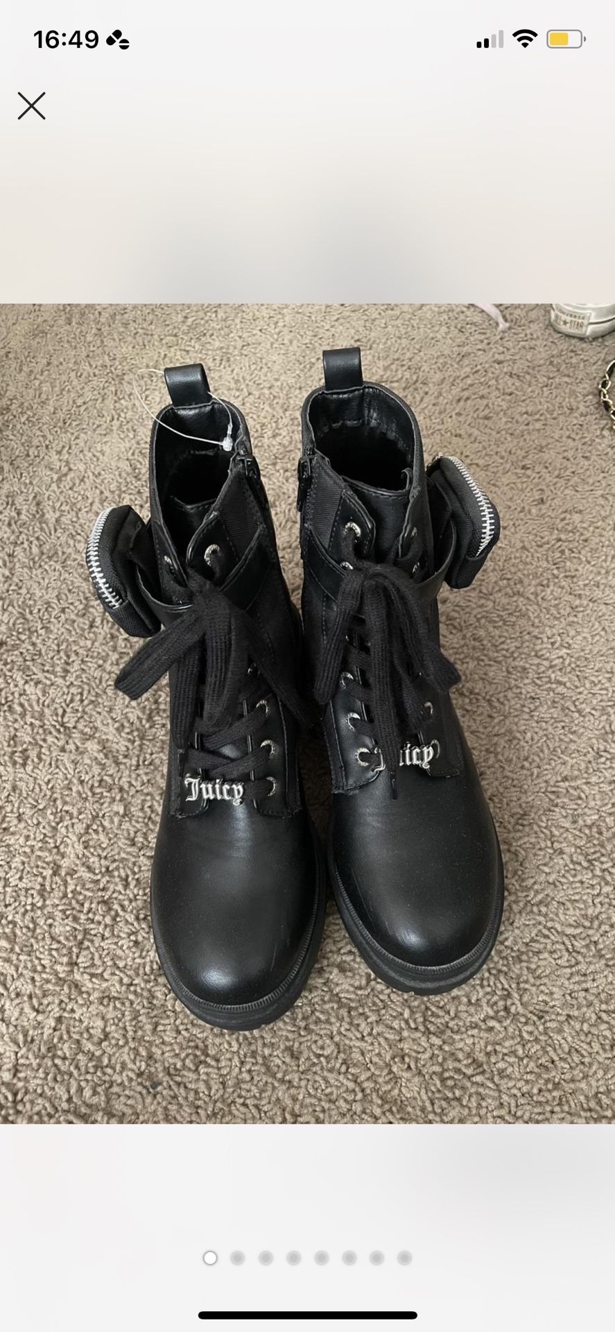 Juicy Couture combat boots 