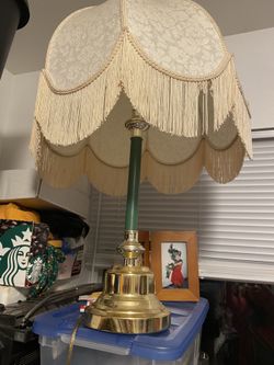 Retro Lamp Shade & Lamp