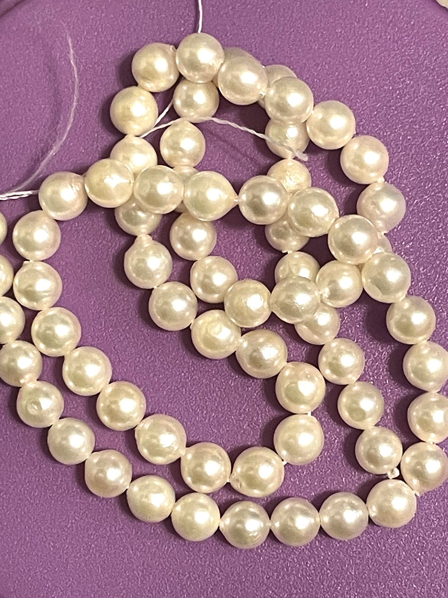 Lovely Strand Of 6mm Pearls
