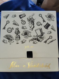 Alice in Wonderland set of 2 highball glasses