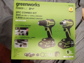 Greenworks 24V Brushless 2-Piece Combo Kit CK326