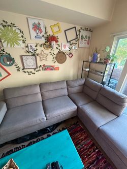 Gray Sectional Sofa Couch