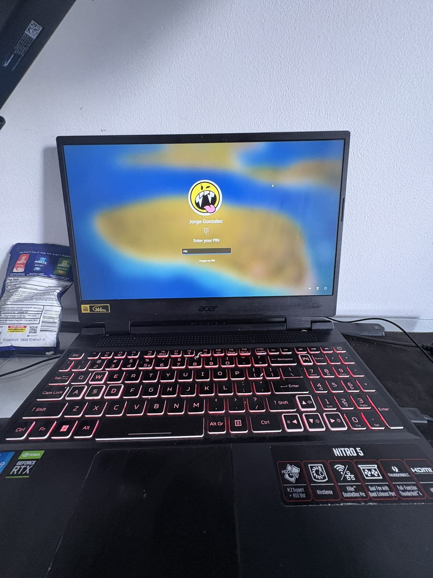 NITRO 5 RTX 3050 INTEL I5 144 Hz Gaming Laptop