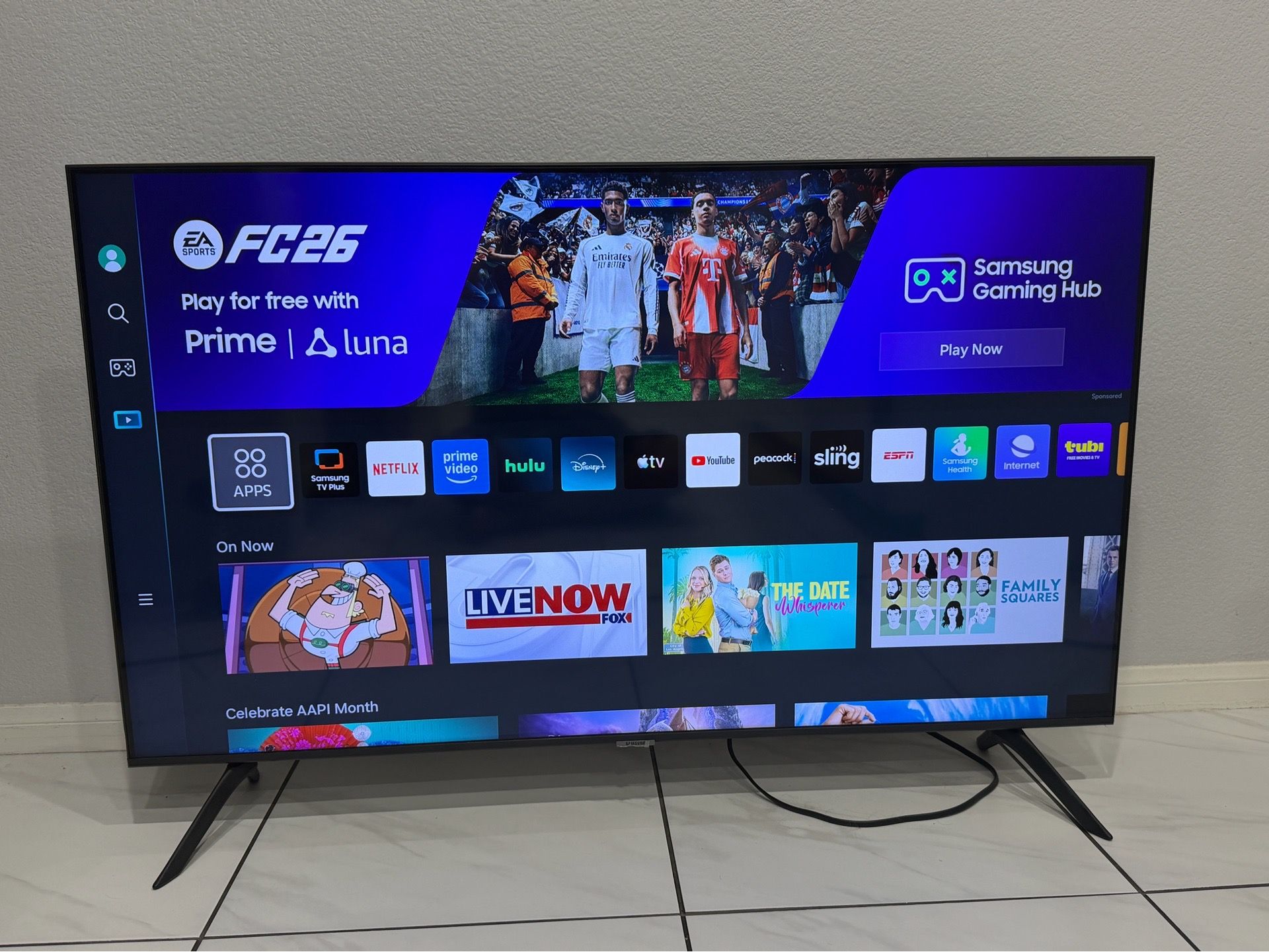 Samsung 50” Crystal 4K UHD Smart TV
