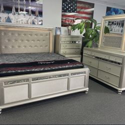 Gorgeous 5 Piece Bedroom Set In Stock 50-80% Off Retail Starting At $599