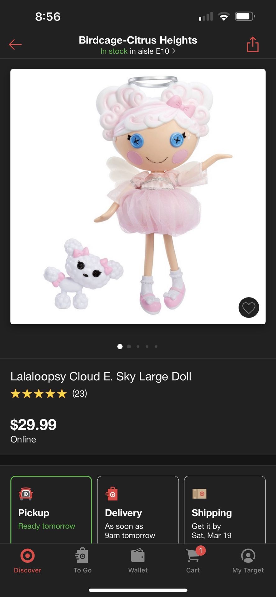 Lalaloopsy Cloud E Sky Large Doll