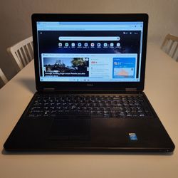 Dell Latitude E5550 15.6-inch laptop 
Intel core i5 Dual Core @ 2.30 ghz
8GB Ram
120GB SSD 
Windows 10 pro. Microsoft office installed.  Nothing wrong