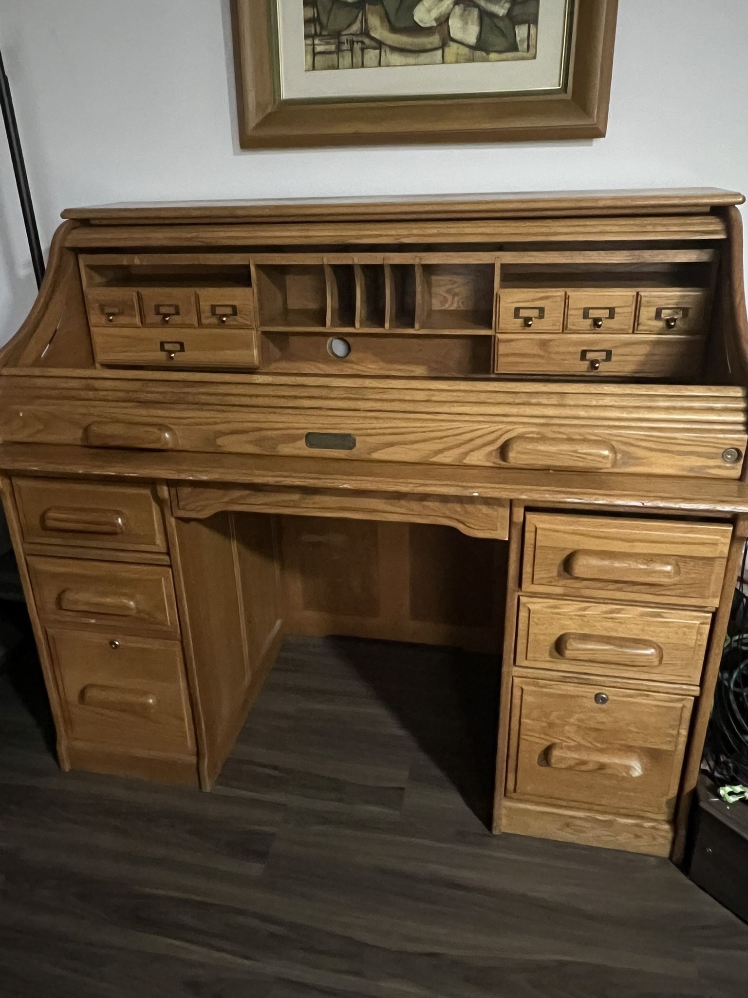 Vintage Bentwood Secretary Desk