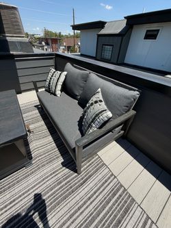 Outdoor sofa upholstered - new