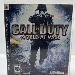 Call Of Duty: World At War for the Sony Playstation 3 Complete Manual & Case