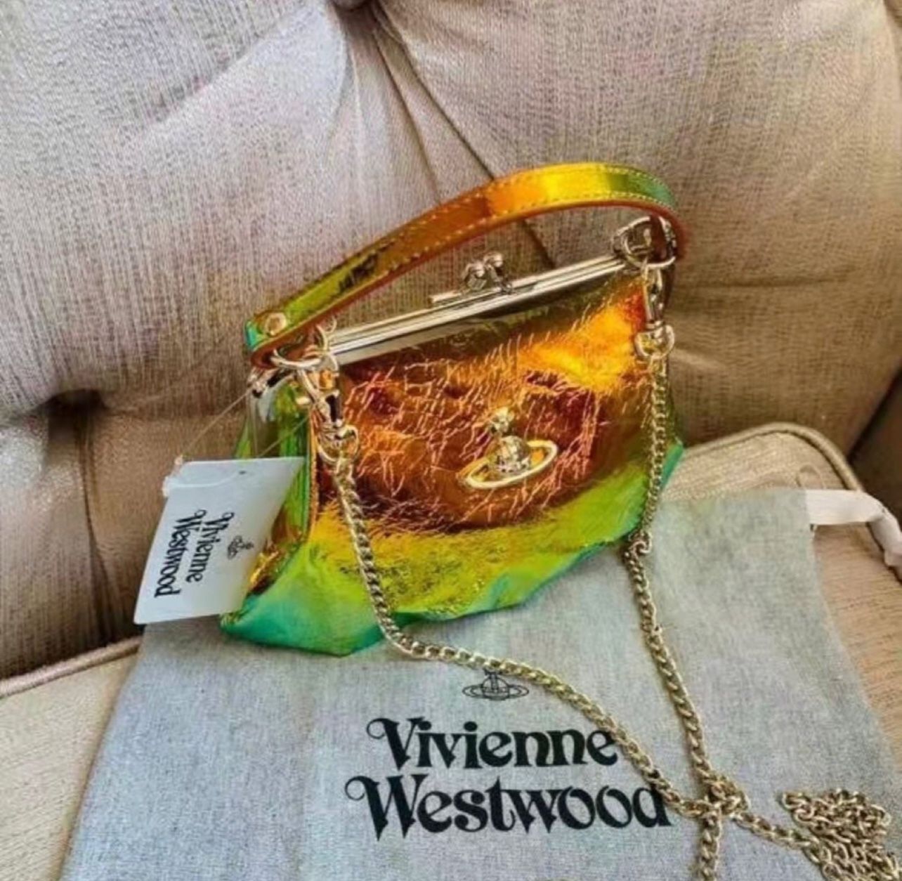 Vivienne Westwood Archive Orb Frame Purse DEADSTOCK