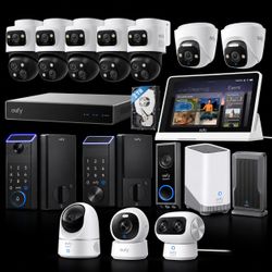 Eufy 4K PoE Security System – 7 Outdoor Cameras, NVR, Smart Locks + More