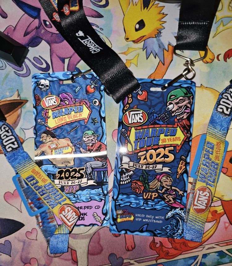 2 Vip Warped Tour Tickets